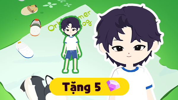 Gói Dép quai hậu ORBIT hè trắng xanh