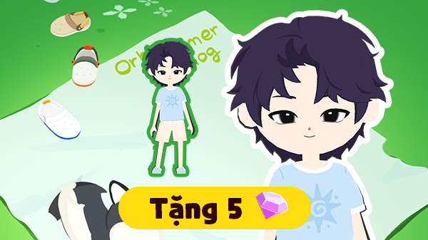 Gói Dép quai hậu ORBIT hè xanh da trời