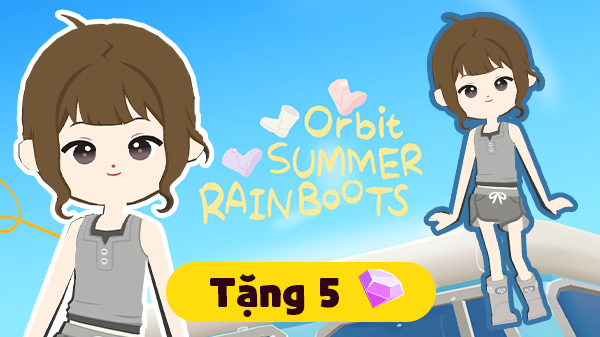 Gói Ủng đi mưa mùa hè ORBIT xám nhạt