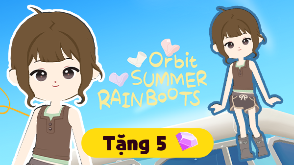 Gói Ủng đi mưa mùa hè ORBIT choco bạc hà