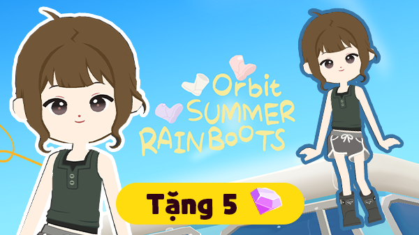 Gói Ủng đi mưa mùa hè ORBIT than chì