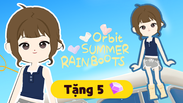 Gói Ủng đi mưa mùa hè ORBIT vàng