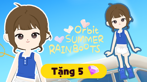 Gói Ủng đi mưa mùa hè ORBIT xanh