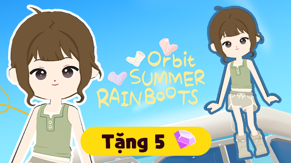 Gói Ủng đi mưa mùa hè ORBIT latte