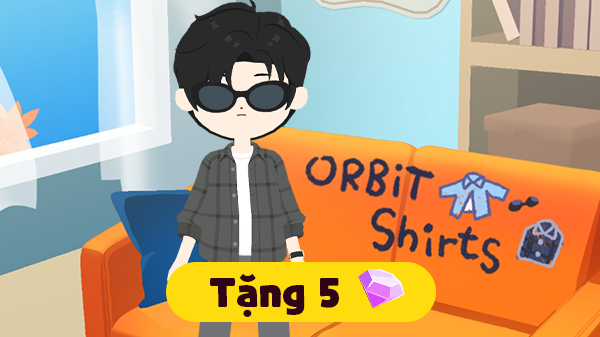 Gói sơ mi caro cơ bản ORBIT đen